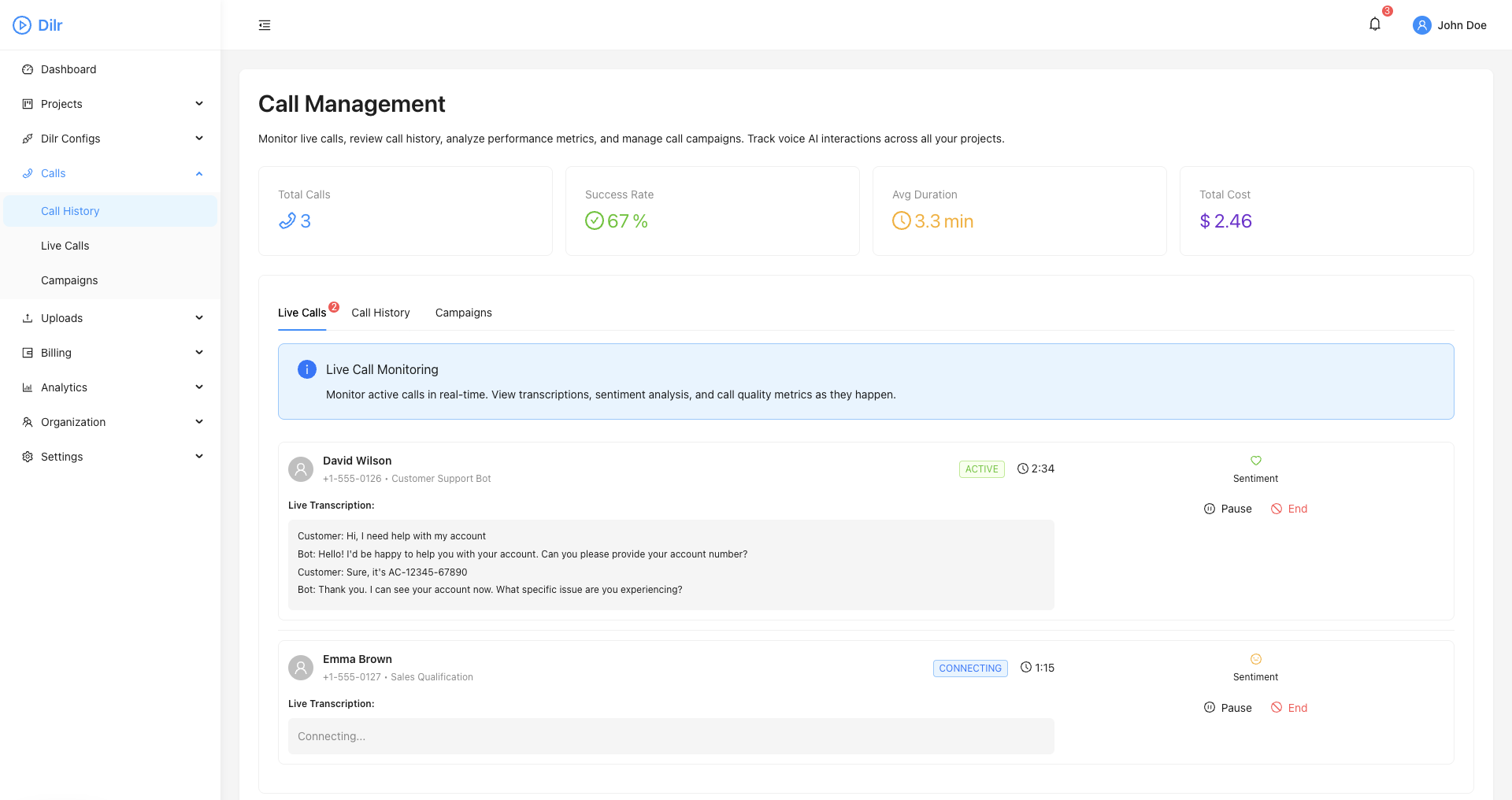 dilr.ai Campaign Setup